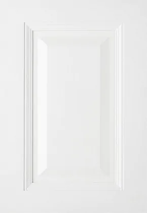 Dream White raised panel cabinet door sample front